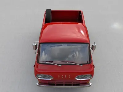 ECONOLINE E100 PICKUP 1962 3D model
