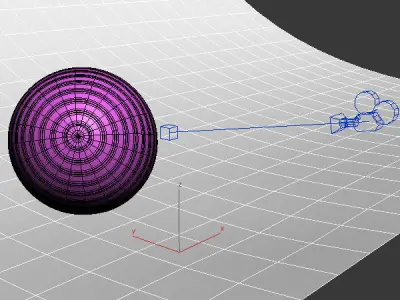 Fitness ball Low-poly 3D model