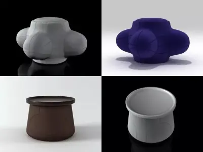 Elements mobile phone holder 3D model