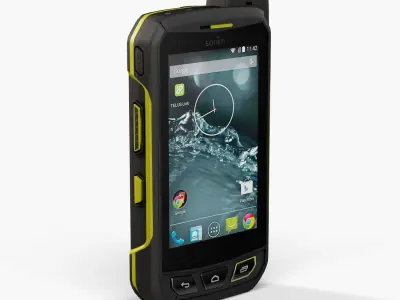 Sonim XP7 rugged and proof smartphone Low-poly 3D model