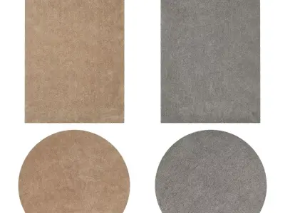 Rugs No 12 Low-poly 3D model