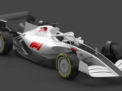 Formula 1 F1 Race Car concept 3D model