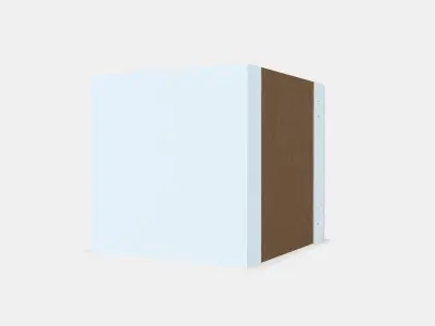 KALLAX Insert with door 3 Low-poly 3D model