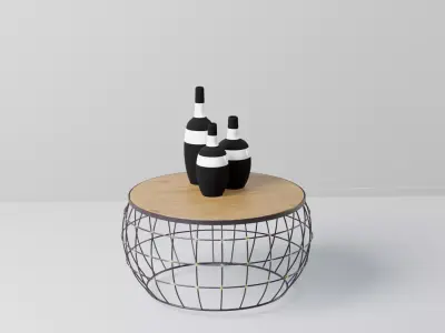 Coffee Table model 4 Low-poly 3D model