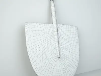 African Handwoven Fan 36 3D model