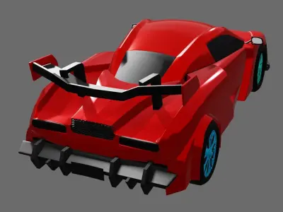McLaren Car Model Low-poly 3D model
