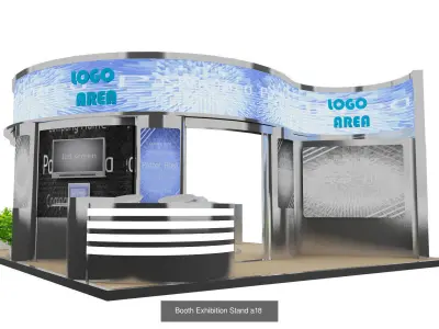 Booth Exhibition Stand G12 3D Model Collection