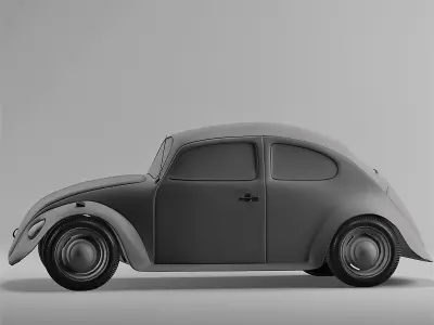 Retro Volkswagen Beetle  3D model