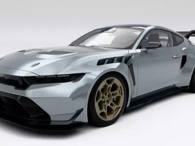 Ford Mustang GTD 2025 Low-poly 3D model purchase