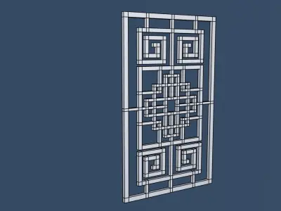 China Decorative Wall 1 3D model