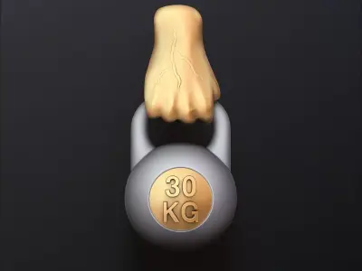 Kettlebell Pendant 3D print model