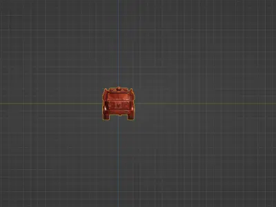 Realistic Detailed Fire Truck 3D Model - Emergency  3D print model