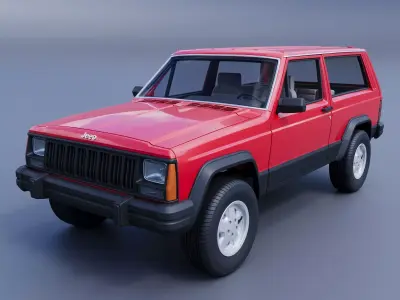 Jeep Cherokee XJ  2 Door 1984 3D print model