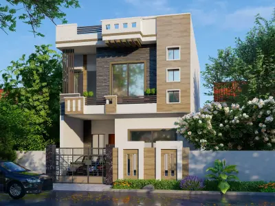 Front Elevation   3D model