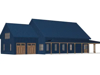 Barndominium House 01 -Archimple LLC 3D model