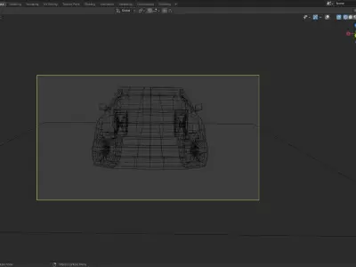 Low Poly car model Low-poly 3D model