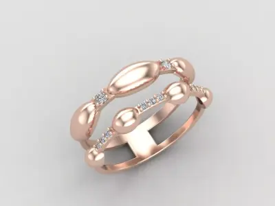 Minimal Eternity diamond ring 145-MW 3D print model