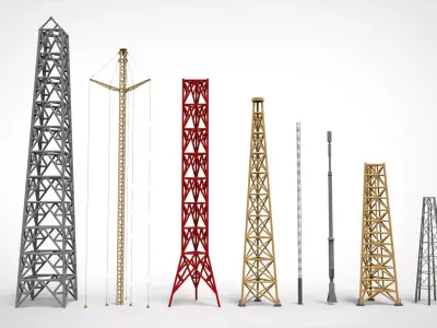 sci fi Mast 7 3D model