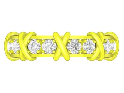 A438 Luxury Diamond Women Ring 3D Model 3D print model