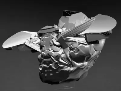SciFi Head Free 3D model