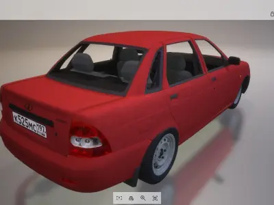 Lowpoly Car 01 Low-poly 3D model purchase