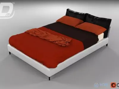 Oasis Bed 3D model