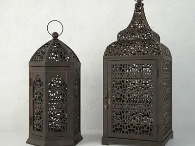 Moroccan Lanterns 2 3D model