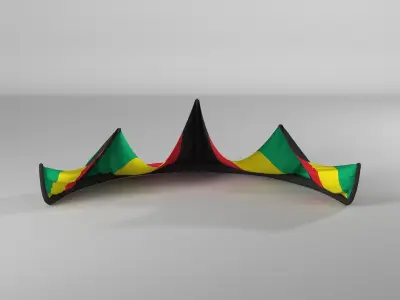 Inflatable Kite for water extreme sport 3D model