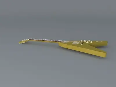 Gibson flying V guitar Free 3D model