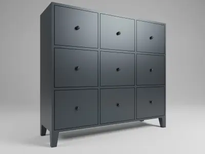 Cabinet pack  Low-poly 3D model