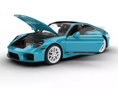 Porsche 911 Carrera T Formosa 2026 HQ 3d model 3D model