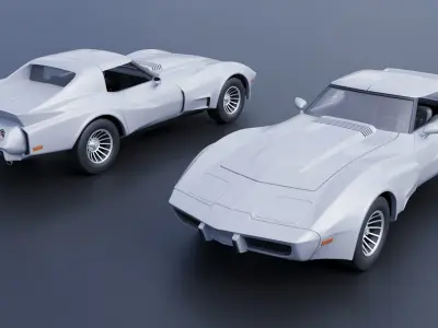 Chevrolet - Corvette Greenwood Sebring GT 3D print model