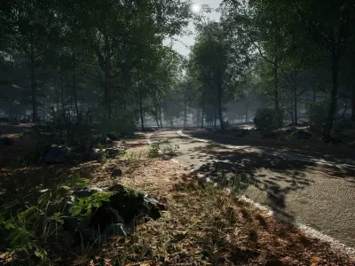 MAE Oak Forest - UE4 and UE5 Low-poly 3D model