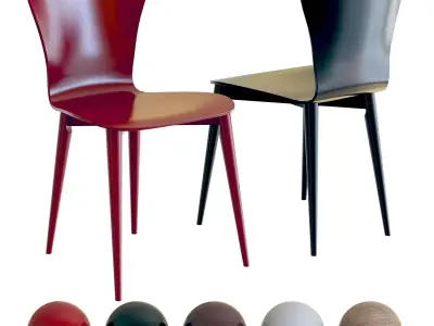 Crate and Barrel Brera Dining Chair 3D model