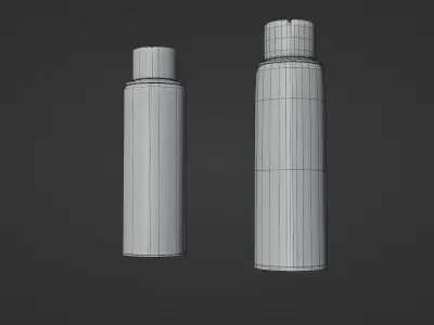 Lubricant Spray - Low and High poly Low-poly 3D model