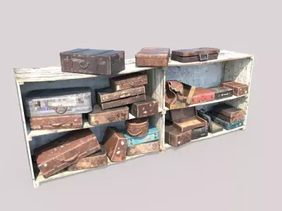 Old Suitcase Locker  3D model