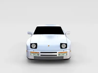 Porsche 944 S2 rev 3D model