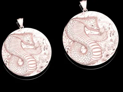 snake jewelry 3D print model