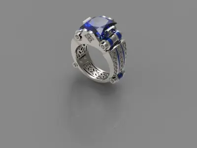 Man  ring N - 6 3D print model