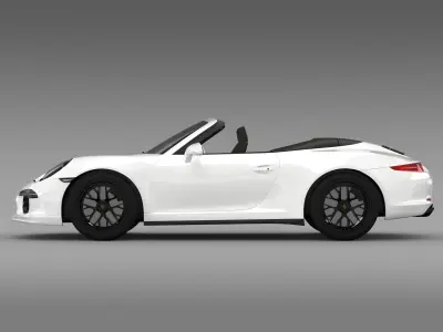 Porsche 911 Carrera GTS Cabriolet 991 2015 3D model