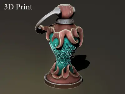Fantasy lamp 3d print 3D print model