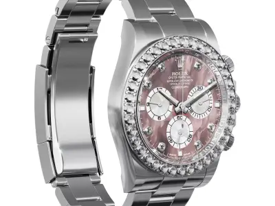 Rolex Cosmograph Daytona diamonds 3D model