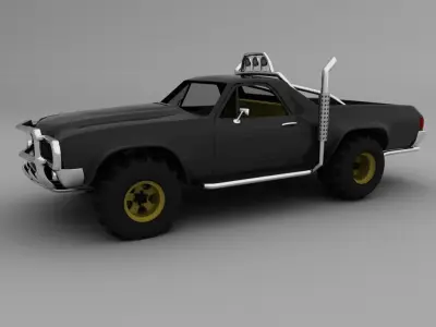 Truck based Chevrolet El camino 1970 3D model