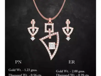 Pendant Earrings combo - 1148 3D print model