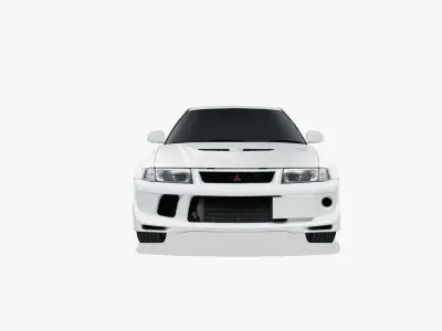 Mitsubishi Lancer Eolution VI 2001 Low-poly 3D model