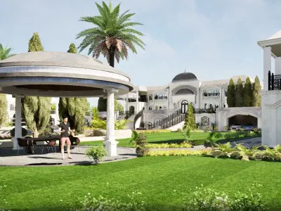 Grand mension house 3D model