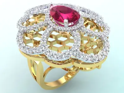  Italian rings - Womens Rings - N6731 3D print model