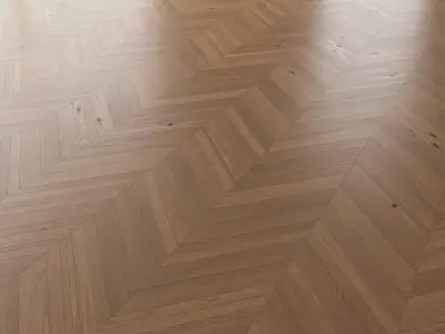  Parquet Oak Nut Brushed set 1 3D model