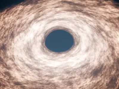 black hole 3D model