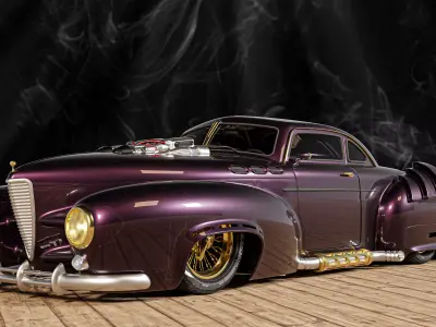 Classic in future sport car 3D model